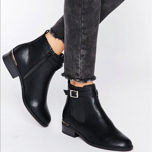 new look black chelsea boots